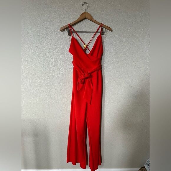Charlotte Ruse Red/Orange String Pant Suit Size S - Picture 1 of 11
